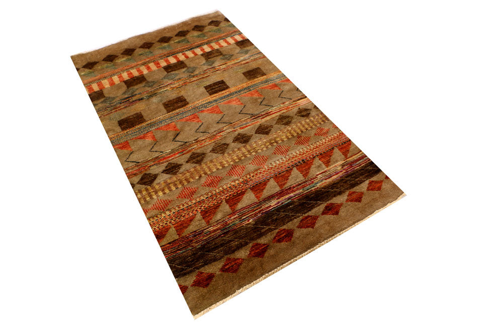 Multi Colored Gabbeh 2' 11 x 5' 1 - No. 34101 - ALRUG Rug Store