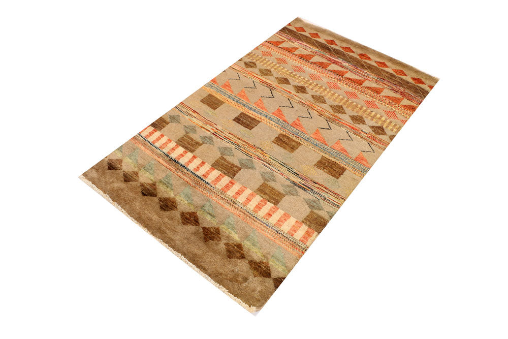 Multi Colored Gabbeh 2' 11 x 5' 1 - No. 34101 - ALRUG Rug Store