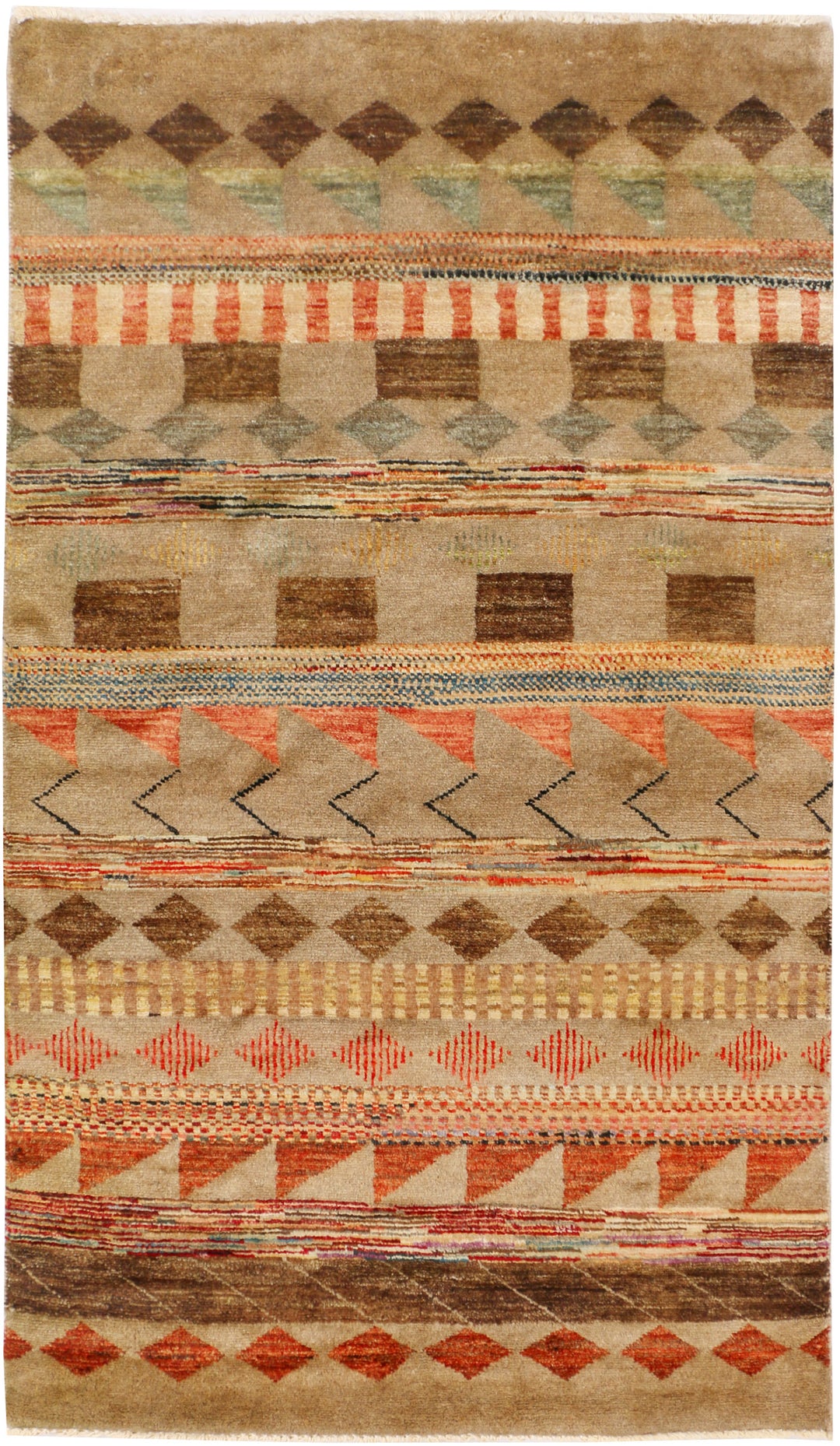 Multi Colored Gabbeh 2' 11 x 5' 1 - No. 34101 - ALRUG Rug Store