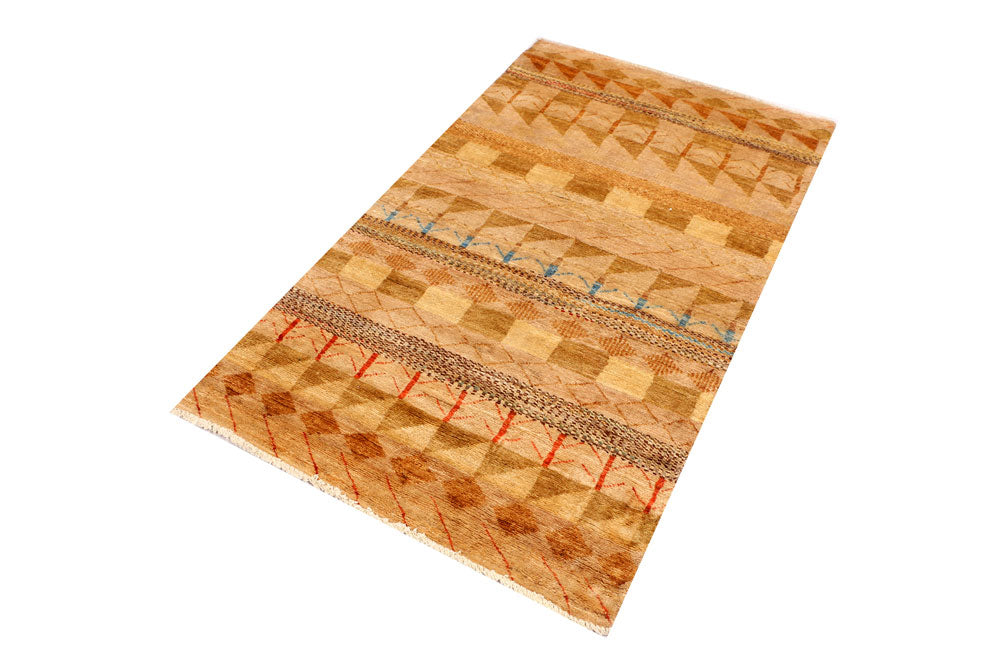 Navajo White Gabbeh 3' 1 x 5' 4 - No. 34102 - ALRUG Rug Store