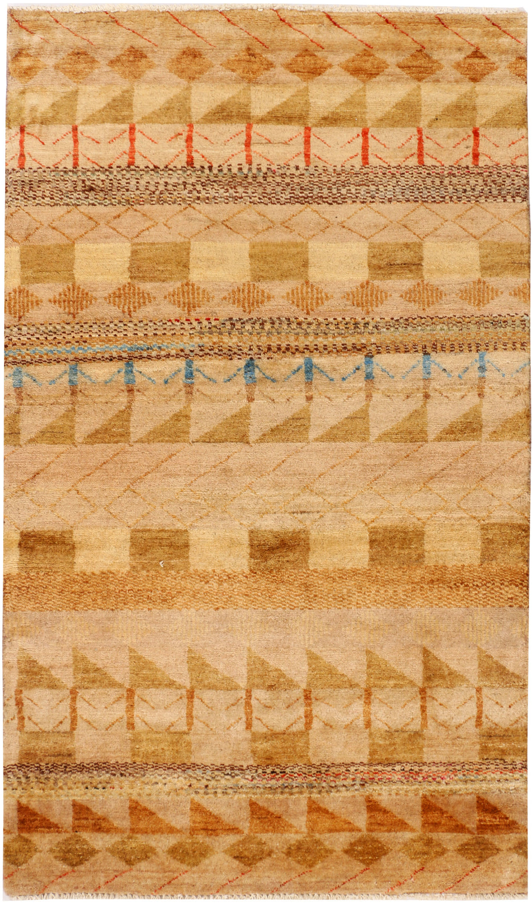 Navajo White Gabbeh 3' 1 x 5' 4 - No. 34102 - ALRUG Rug Store