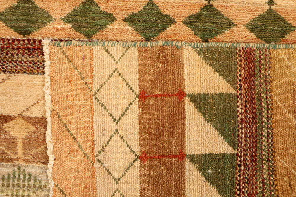 Multi Colored Gabbeh 3' 2 x 5' 3 - No. 34104 - ALRUG Rug Store