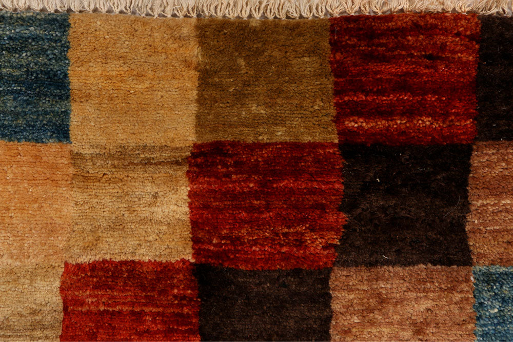 Multi Colored Gabbeh 2' 6 x 4' - No. 34130 - ALRUG Rug Store