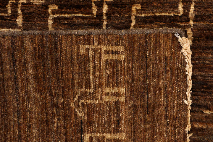 Saddle Brown Gabbeh 2' 6 x 4' - No. 34132 - ALRUG Rug Store