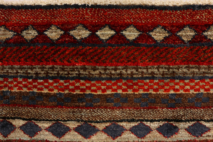 Multi Colored Gabbeh 2' 7 x 4' - No. 34143 - ALRUG Rug Store