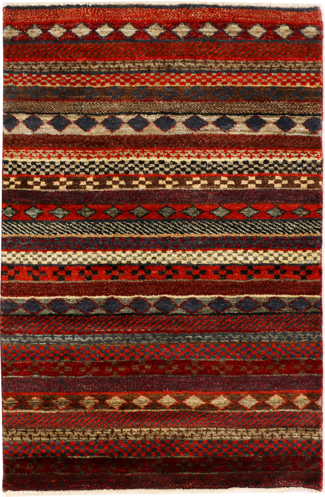 Multi Colored Gabbeh 2' 7 x 4' - No. 34143 - ALRUG Rug Store