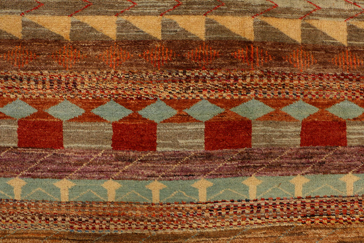 Multi Colored Gabbeh 4' 2 x 12' - No. 34147 - ALRUG Rug Store