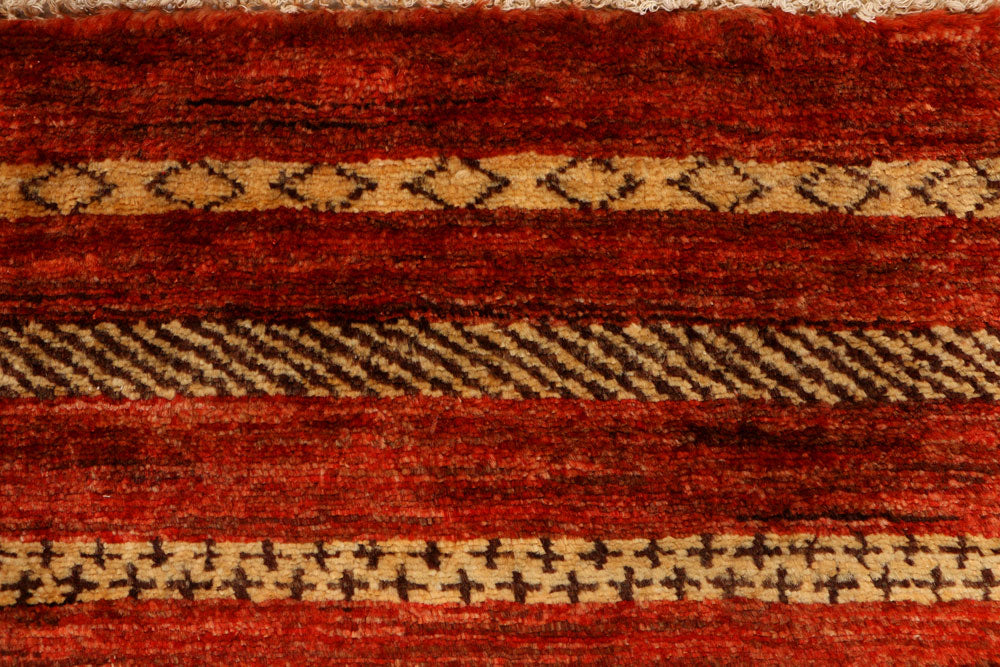 Orange Red Gabbeh 2' 7 x 4' - No. 34152 - ALRUG Rug Store