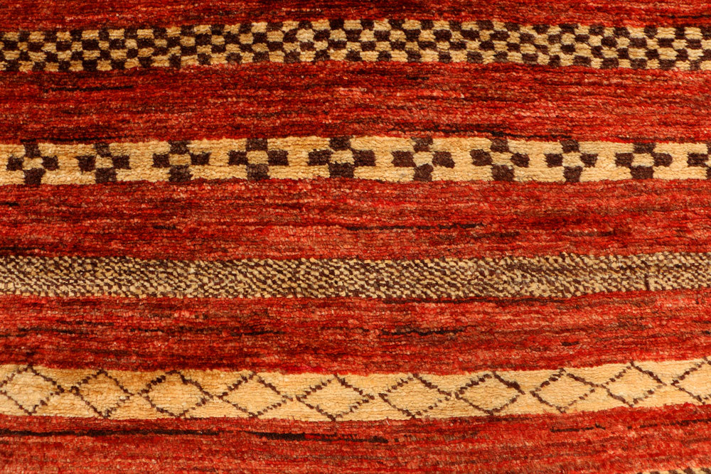 Orange Red Gabbeh 2' 7 x 4' - No. 34152 - ALRUG Rug Store