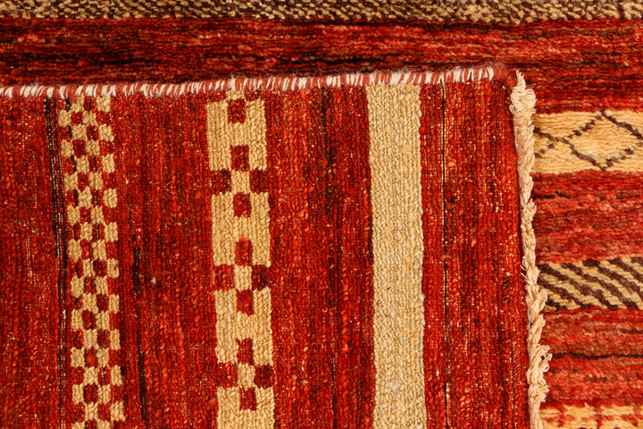 Orange Red Gabbeh 2' 7 x 4' - No. 34152 - ALRUG Rug Store