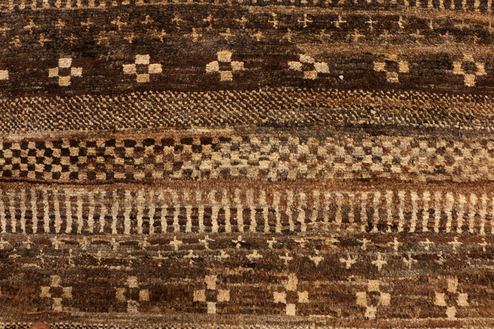 Saddle Brown Gabbeh 2' 6 x 11' 11 - No. 34166 - ALRUG Rug Store