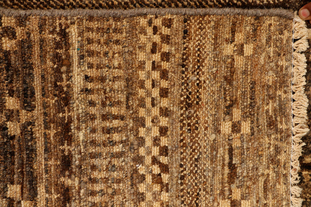 Saddle Brown Gabbeh 2' 6 x 11' 11 - No. 34166 - ALRUG Rug Store