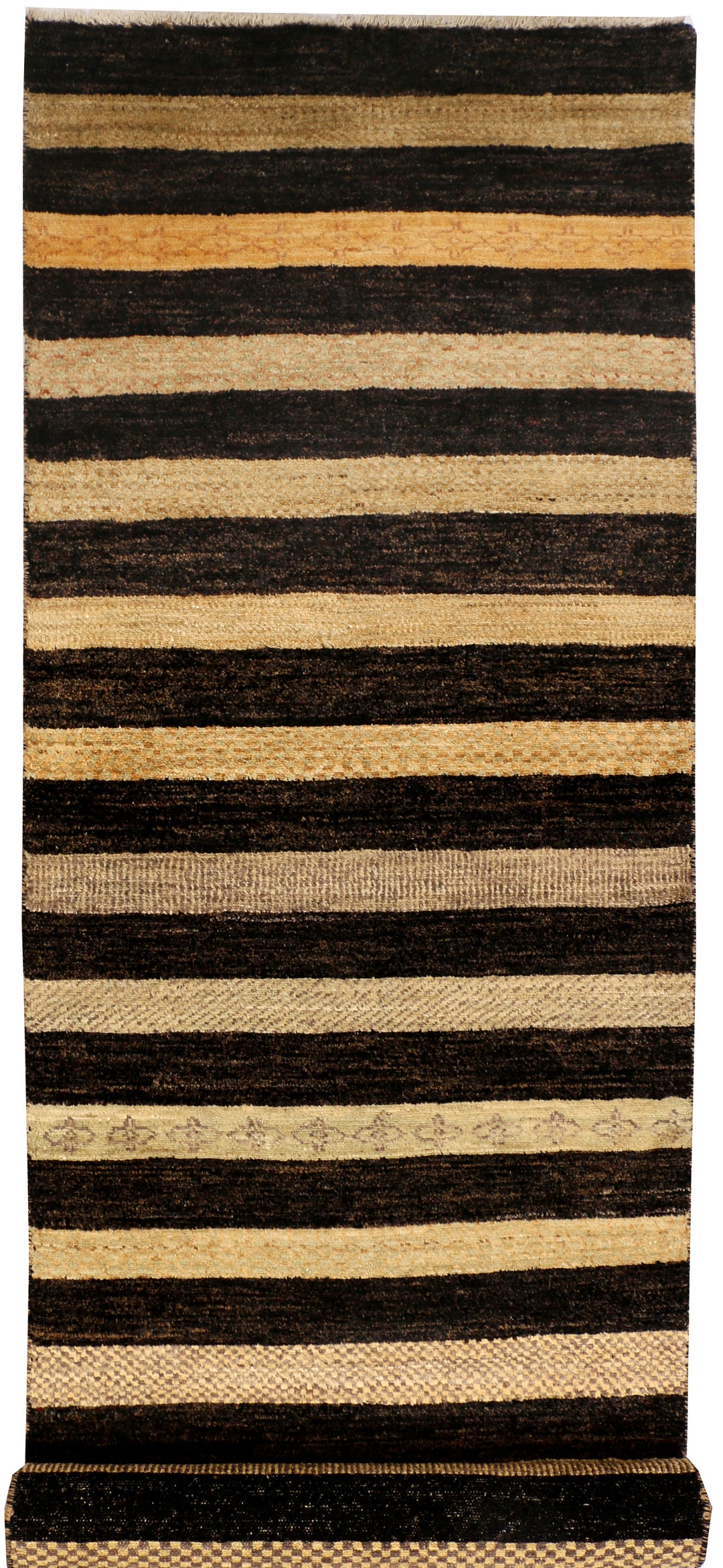 Navajo White Gabbeh 2' 7 x 10' - No. 34172 - ALRUG Rug Store