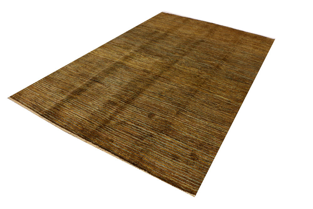 Dark Khaki Gabbeh 5' 5 x 8' 3 - No. 34180 - ALRUG Rug Store