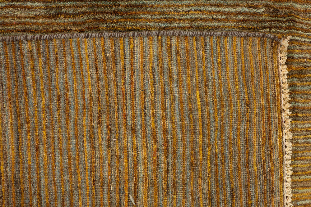 Dark Khaki Gabbeh 5' 5 x 8' 3 - No. 34180 - ALRUG Rug Store
