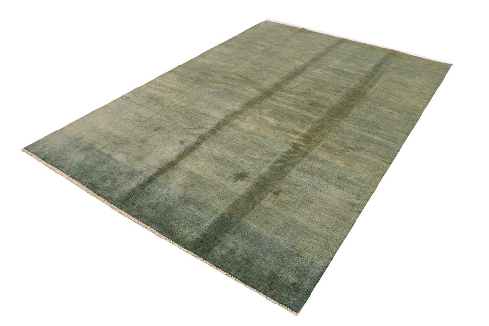 Dark Sea Green Gabbeh 5' 8 x 8' 2 - No. 34181 - ALRUG Rug Store