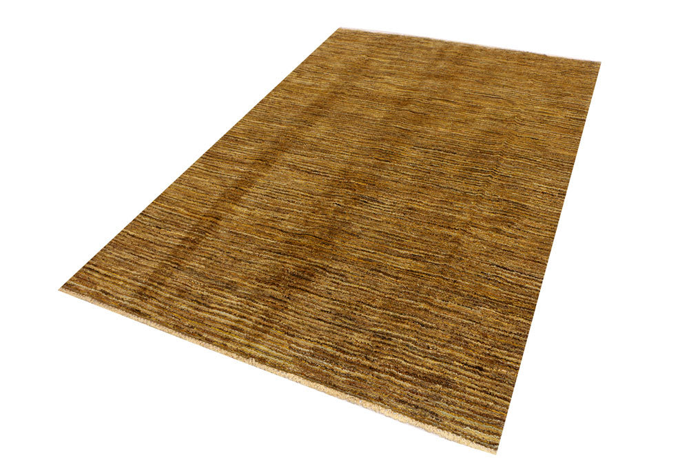 Dark Goldenrod Gabbeh 4' 11 x 6' 11 - No. 34191 - ALRUG Rug Store