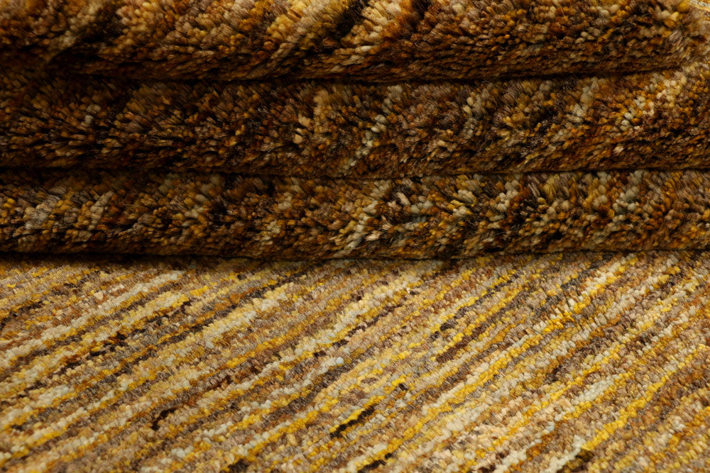 Dark Goldenrod Gabbeh 4' 11 x 6' 11 - No. 34191 - ALRUG Rug Store