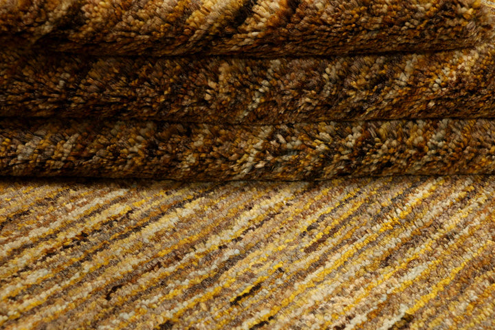 Dark Goldenrod Gabbeh 4' 11 x 6' 11 - No. 34191 - ALRUG Rug Store