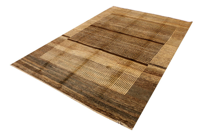 Tan Gabbeh 5' 6 x 8' 2 - No. 34192 - ALRUG Rug Store