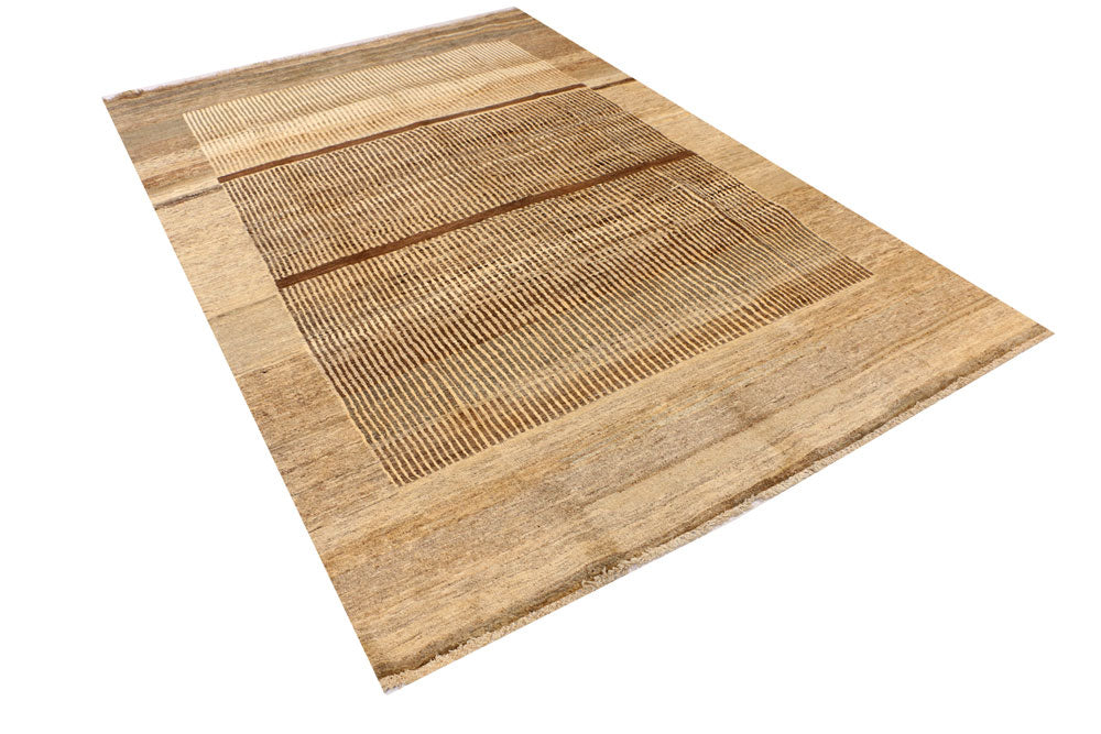 Tan Gabbeh 5' 6 x 8' 2 - No. 34192 - ALRUG Rug Store