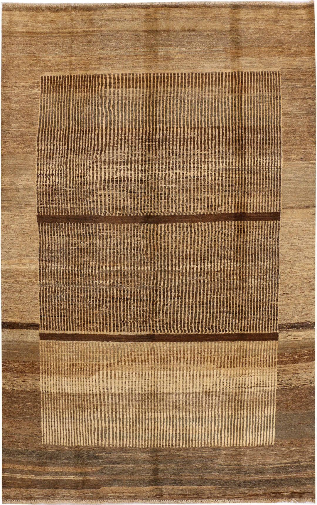 Tan Gabbeh 5' 6 x 8' 2 - No. 34192 - ALRUG Rug Store