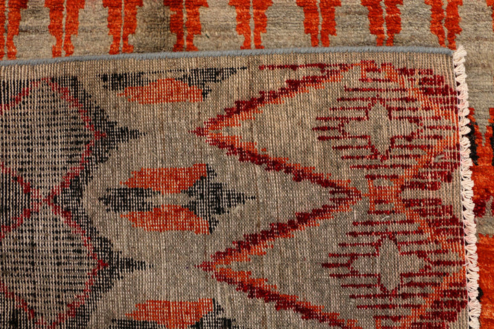 Multi Colored Ikat 5' 11 x 9' - No. 34202 - ALRUG Rug Store