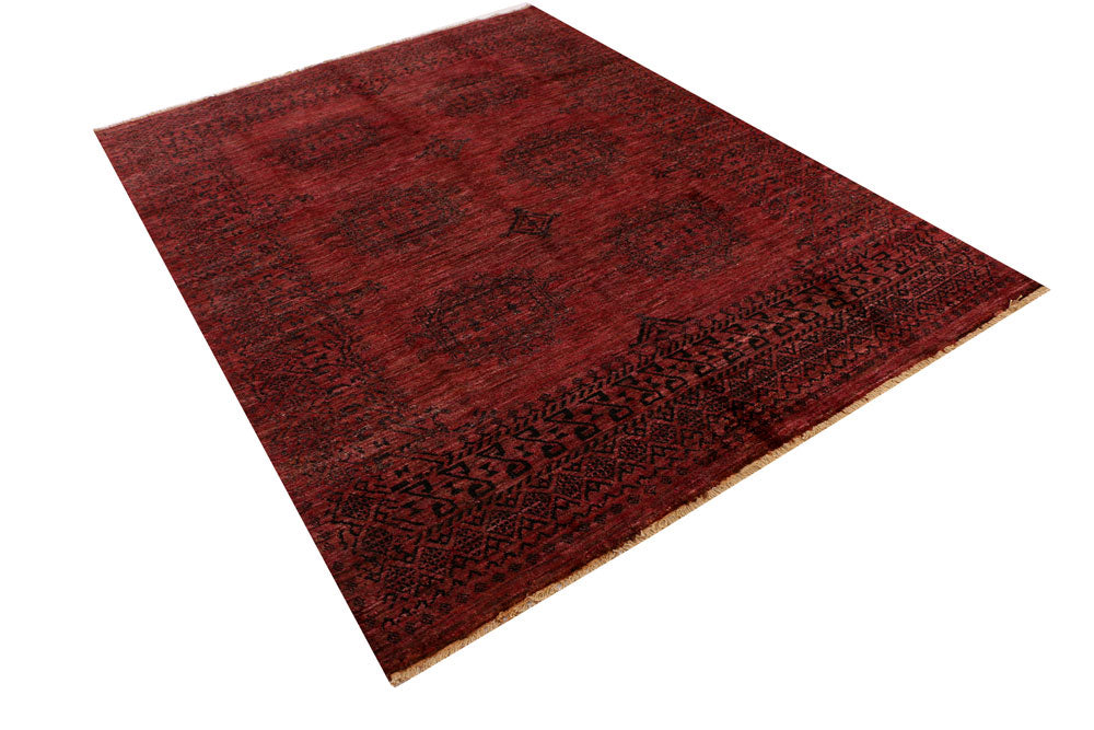 Maroon Gabbeh 5' 7 x 7' 3 - No. 34204 - ALRUG Rug Store