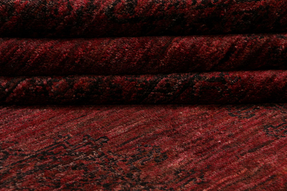Maroon Gabbeh 5' 7 x 7' 3 - No. 34204 - ALRUG Rug Store