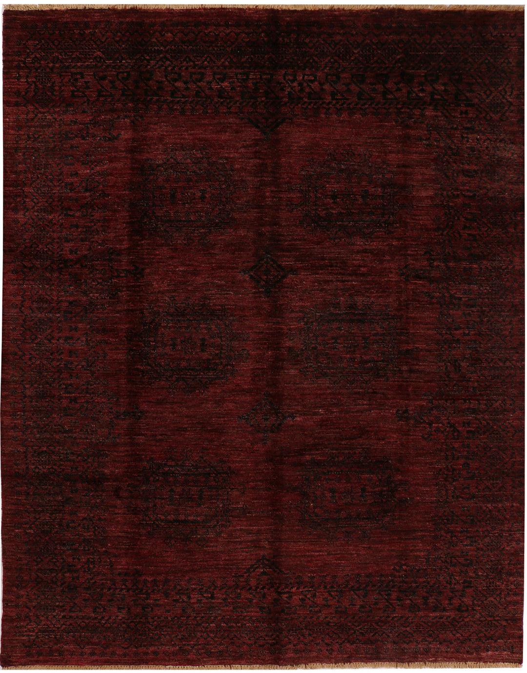 Maroon Gabbeh 5' 7 x 7' 3 - No. 34204 - ALRUG Rug Store
