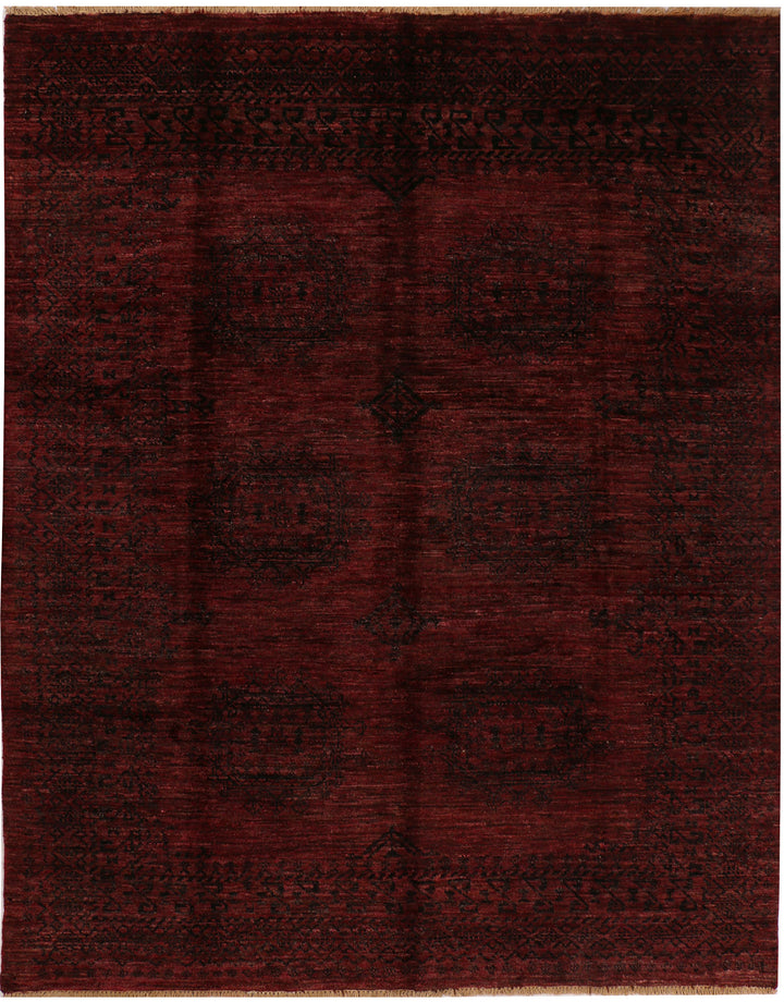 Maroon Gabbeh 5' 7 x 7' 3 - No. 34204 - ALRUG Rug Store