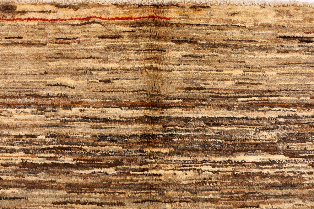 Saddle Brown Gabbeh 5' 2 x 8' 2 - No. 34205 - ALRUG Rug Store