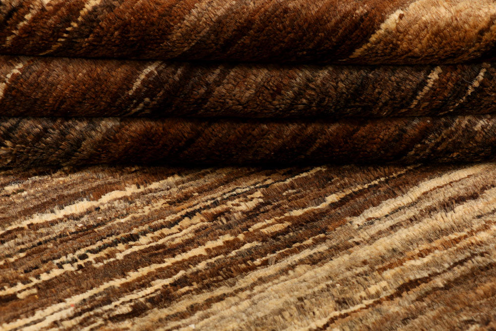 Saddle Brown Gabbeh 5' 2 x 8' 2 - No. 34205 - ALRUG Rug Store