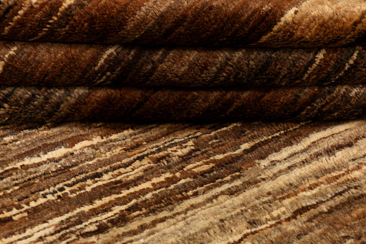 Saddle Brown Gabbeh 5' 2 x 8' 2 - No. 34205 - ALRUG Rug Store