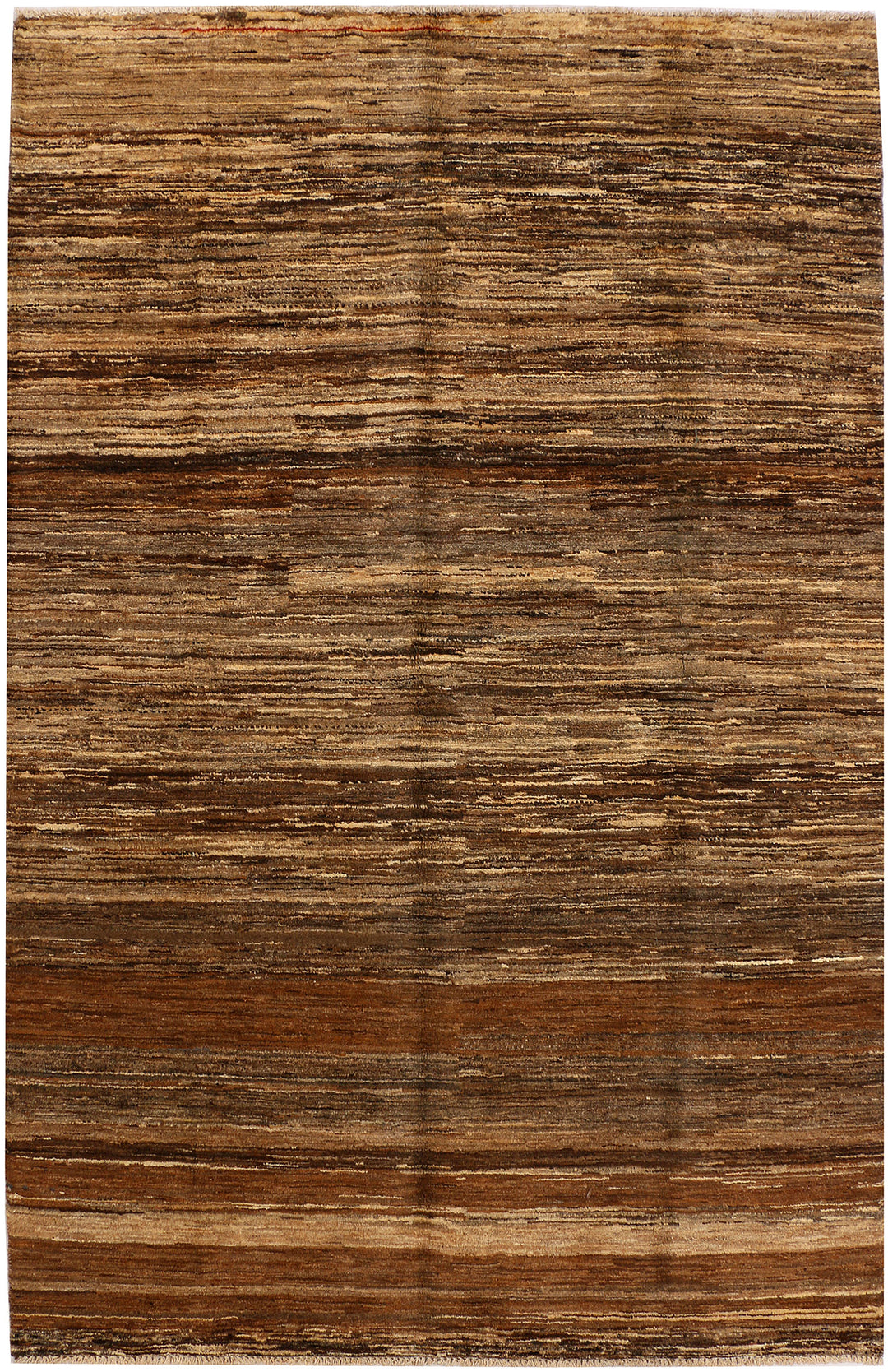Saddle Brown Gabbeh 5' 2 x 8' 2 - No. 34205 - ALRUG Rug Store