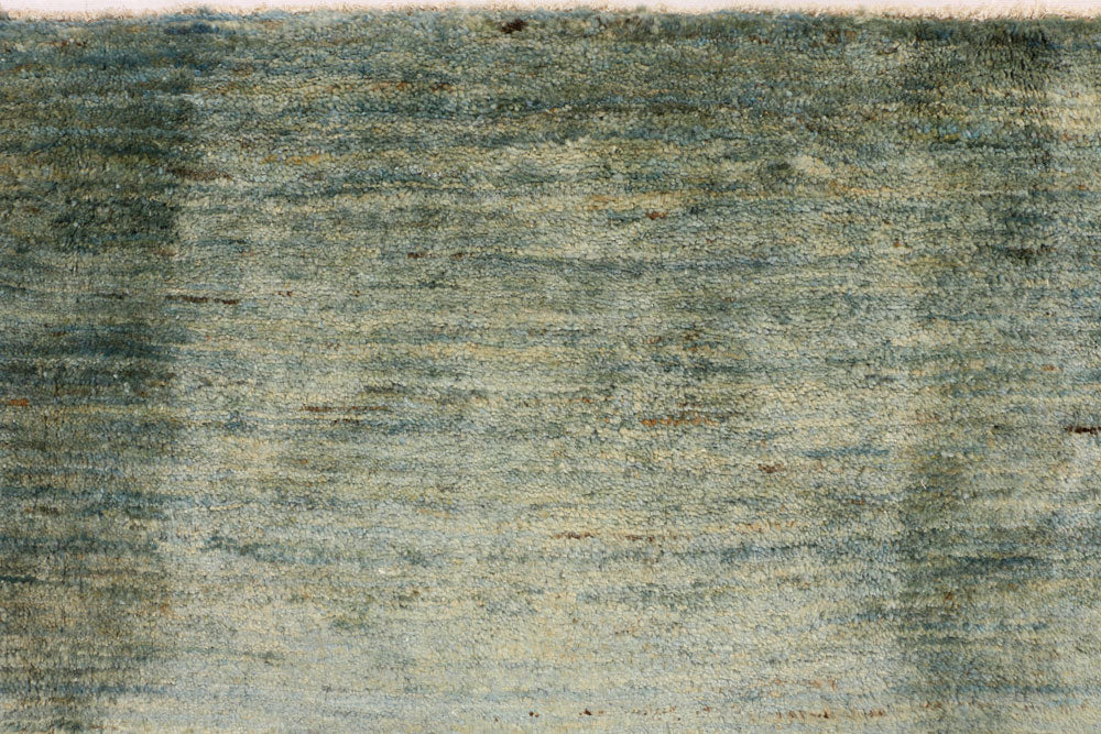 Cadet Blue Gabbeh 6' 9 x 7' 9 - No. 34206 - ALRUG Rug Store