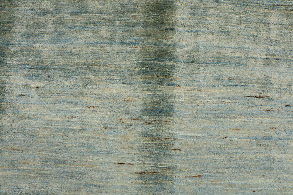 Cadet Blue Gabbeh 6' 9 x 7' 9 - No. 34206 - ALRUG Rug Store