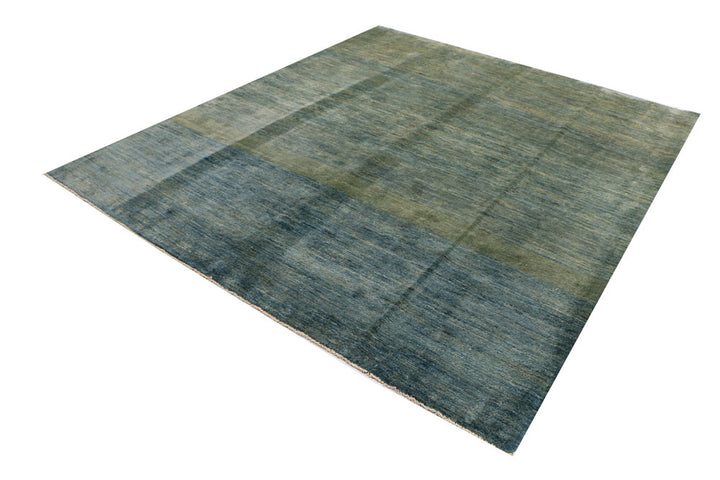 Cadet Blue Gabbeh 6' 9 x 7' 9 - No. 34206 - ALRUG Rug Store