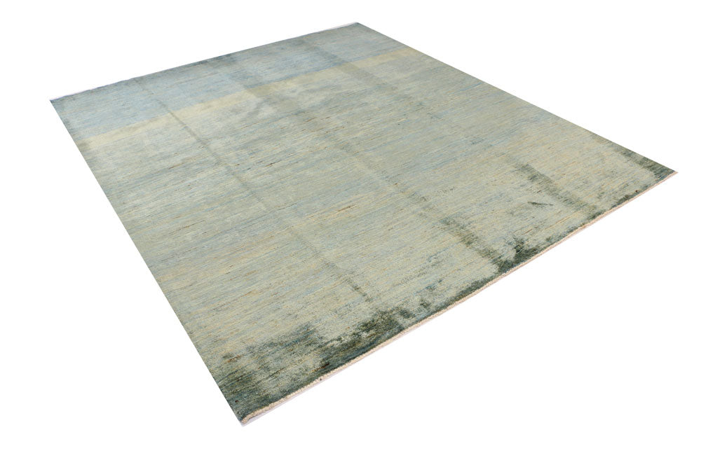 Cadet Blue Gabbeh 6' 9 x 7' 9 - No. 34206 - ALRUG Rug Store