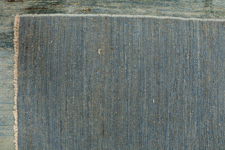 Cadet Blue Gabbeh 6' 9 x 7' 9 - No. 34206 - ALRUG Rug Store