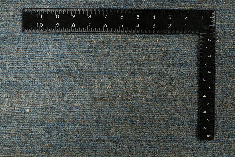 Cadet Blue Gabbeh 6' 9 x 7' 9 - No. 34206 - ALRUG Rug Store
