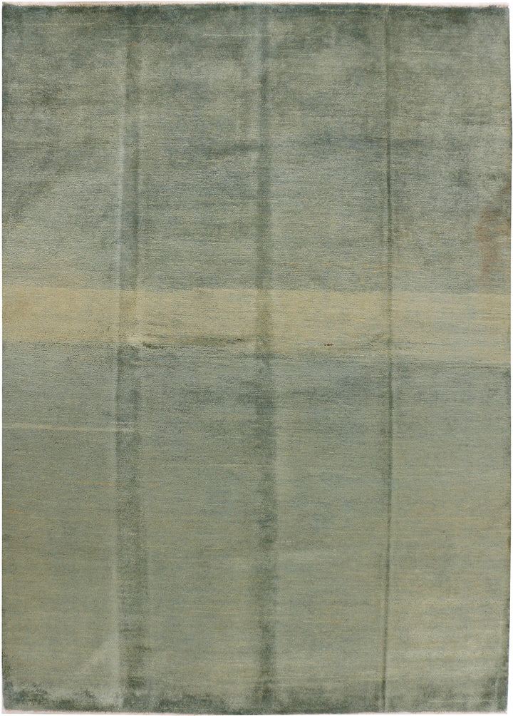 Cadet Blue Gabbeh 5' 8 x 7' 10 - No. 34207 - ALRUG Rug Store