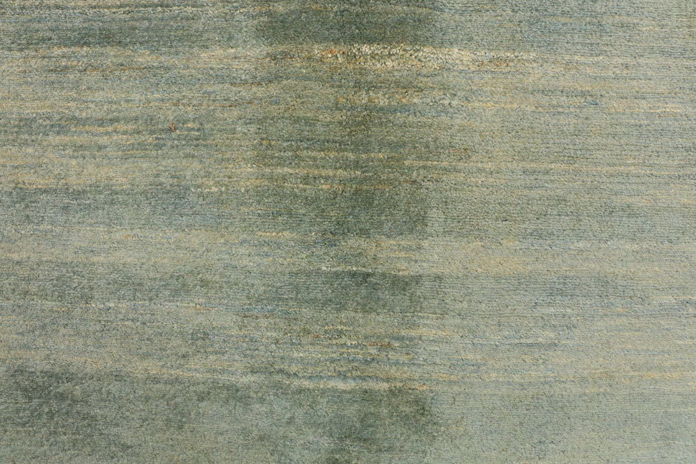 Cadet Blue Gabbeh 6' 7 x 7' 11 - No. 34208 - ALRUG Rug Store