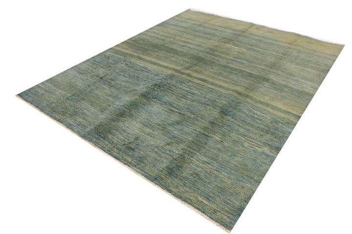 Cadet Blue Gabbeh 6' 7 x 7' 11 - No. 34208 - ALRUG Rug Store