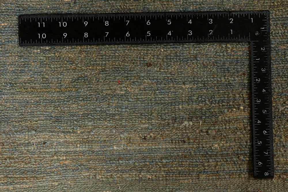 Cadet Blue Gabbeh 6' 7 x 7' 11 - No. 34208 - ALRUG Rug Store