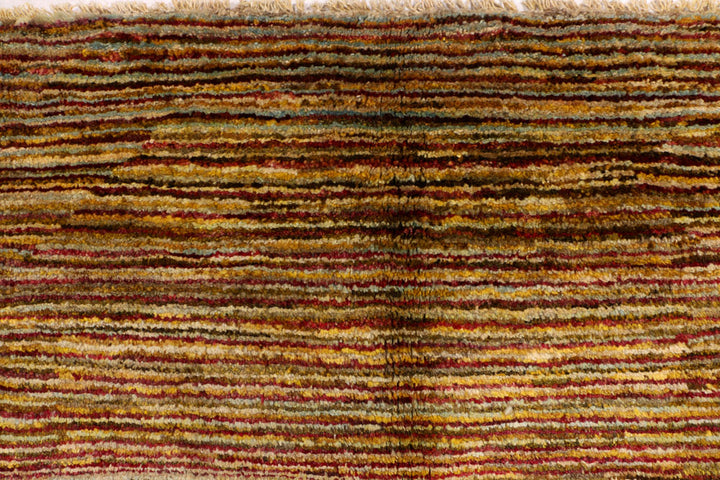 Saddle Brown Gabbeh 5' 5 x 8' 6 - No. 34210 - ALRUG Rug Store