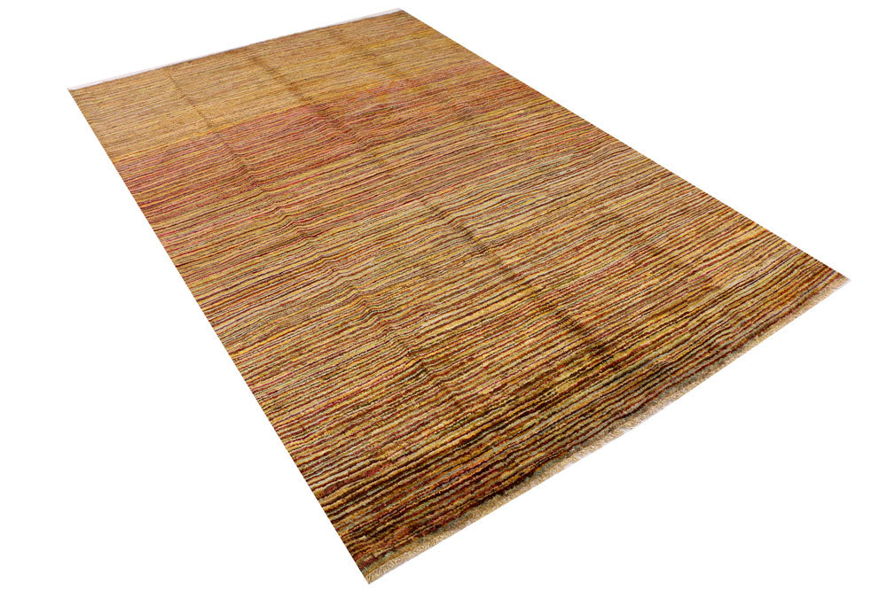 Saddle Brown Gabbeh 5' 5 x 8' 6 - No. 34210 - ALRUG Rug Store