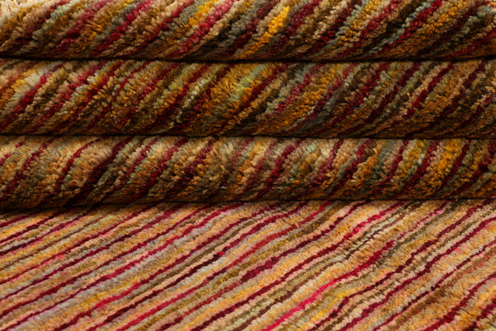 Saddle Brown Gabbeh 5' 5 x 8' 6 - No. 34210 - ALRUG Rug Store