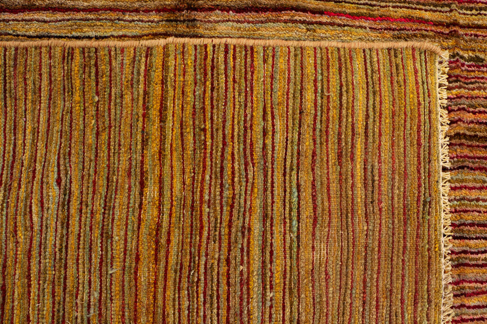 Saddle Brown Gabbeh 5' 5 x 8' 6 - No. 34210 - ALRUG Rug Store