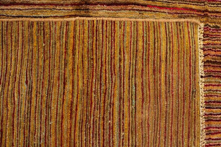 Saddle Brown Gabbeh 5' 5 x 8' 6 - No. 34210 - ALRUG Rug Store